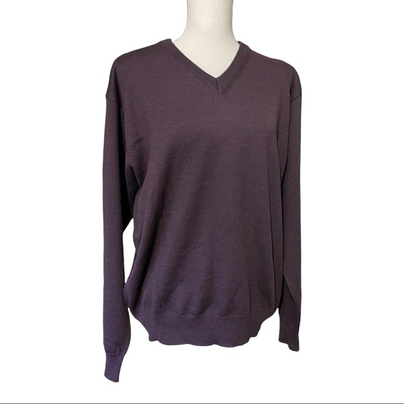 MDM mondo DiMarco V neck 100wool long sleeve Italian made size medium … - Picture 1 of 9